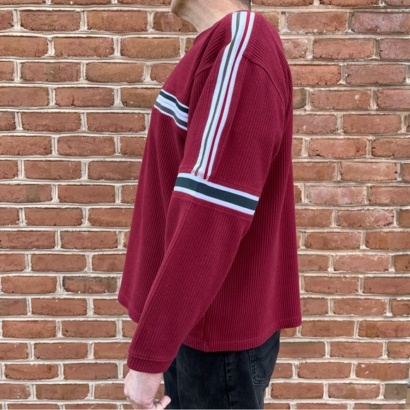 Extreme quality burgundy ribbed knit top size XXL - Picture 3 of 9